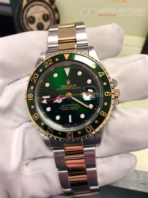 rolex gmt gold grün|rolex gmt price guide.